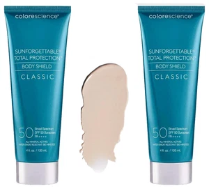 2x ColoreScience Sunforgettable Total Protection Body Shield, LSF 50, 4,0 flüssige Unzen - Bild 1 von 3