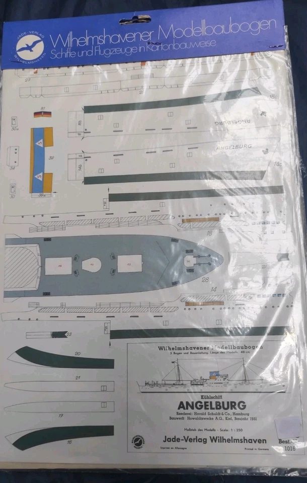 Wilhelmshafener Modellbaubogen Angelburg 1016 - Bild 1 von 1