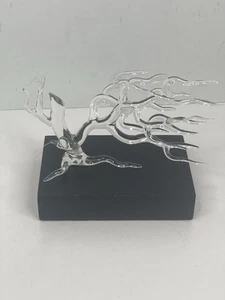 Hans Godo Frabel Árbol Barrido por el Viento Vidrio Soplado a Mano Escultura Arte Estatua 1976 Raro - Imagen 1 de 16