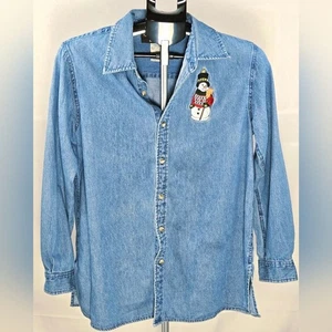 Muñeco de nieve bordado vintage años 90 Christopher Radko Bellepointe, pequeño - Imagen 1 de 4