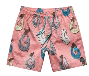 Herren Hawaii Pool Shorts Tropical Peach Größe Large - Bild 1 von 3