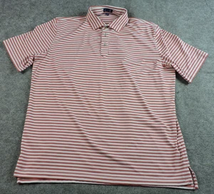Stitch Golf Mens XL Red Striped Golf Stretch Performance Polo Shirt - Picture 1 of 13