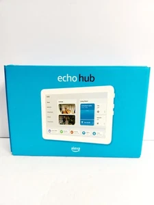 Amazon Echo Hub 8" Smart Home Bedienfeld mit Alexa - Weiß - Bild 1 von 7