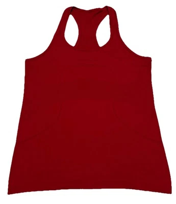 Regata feminina Lululemon Swiftly Tech Racerback tamanho 10 vermelha escura academia ioga ativa - Imagem 1 de 4