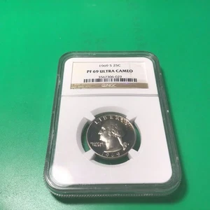 1969-S WASHINGTON QUARTER GREAT ULTRA CAMEO PROOF COIN!!! - Picture 1 of 4