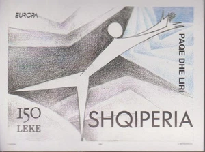 Timbres sur Europa - Feuillet de timbres neufs ** d'Albanie - Picture 1 of 1