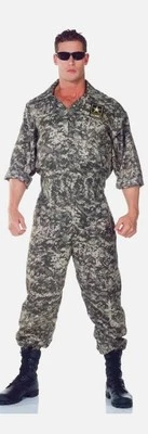 Army Strong US Army Jumpsuit Adult Mens Costume One Size                   B2476 - Image 1 of 4