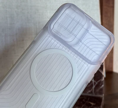 Tech21 FLEXMAX Rugged Case iPhone 14 Pro Max Frost Clear MagSafe Camera Cover - Image 1 of 4