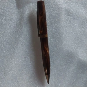 SCHÖNER WALTHAM VINTAGE MECH BLEISTIFT IN ROOTBEER PERLTÖNEN CELLULOID ANTIK - Bild 1 von 4