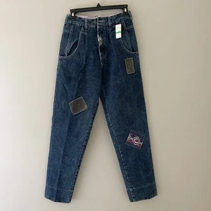 Jeans donna denim patchwork Guess by Georges Marciano Design blu taglia 2 - Foto 1 di 13