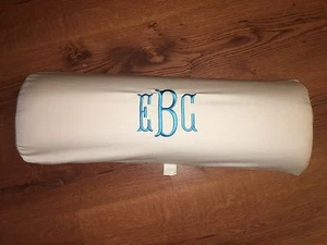 EBC Monogrammiert Frontgate Outdoor Sunbrella Kopfstütze Stuhl Chaiselongue Rollkissen - Bild 1 von 4