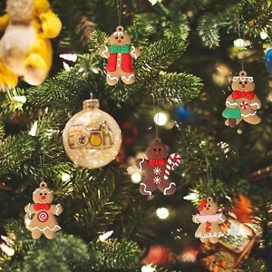 Christmas Tree Hanging Decorations, 3 Inch Tall - Picture 1 of 8