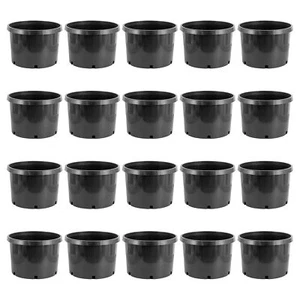 Pro Cal 10 Gallon Premium Nursery Planter Garden Grow Pots, Black (Set of 20) - Picture 1 of 6