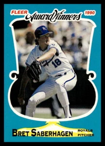Ganadores del Premio Fleer #30 1990 Bret Saberhagen - Imagen 1 de 2