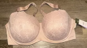 Sujetador Joyspun Balconette Floral Encaje Con Aros Cierre Trasero Rosa Para Mujer 46DD - Imagen 1 de 5