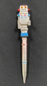 Robot Writers 16cm Silver / Blue Robot Hand-Painted Writing Pen NEW - Bild 1 von 3