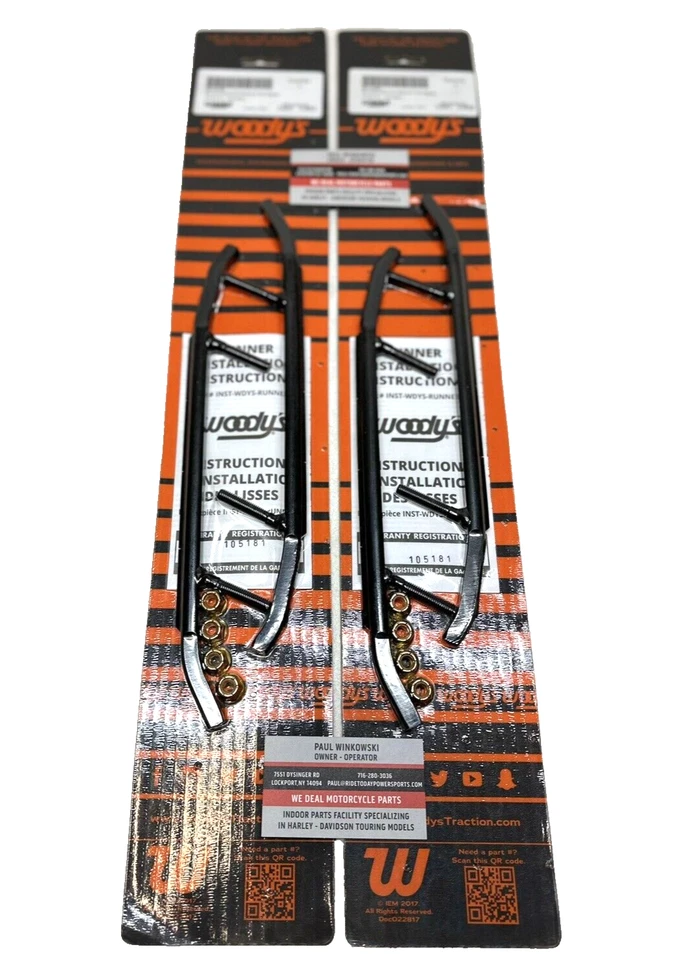 2 УПАКОВКИ Woodys 8 дюймов твердосплавные исполнительные плоские бруски бегуны 06-25 SkiDoo - WSD-9600 - Изображение 1 из 4