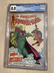 AMAZING SPIDER-MAN 66 CGC 8.0 VF 1968 BRAND NEW CASE LEE & ROMITA MYSTERIO - Bild 1 von 2