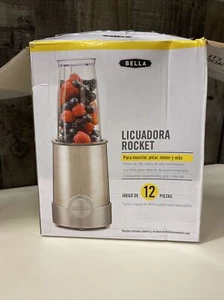 BELLA Rocket Blender Platinum Edition, 10 Piece Set Stainless Steel and Chrome - Picture 1 of 7