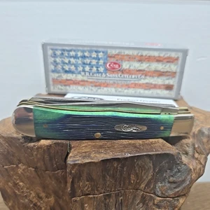 Case XX Hunter Green Bone Large Trapper 6254 SS Pocket Knife 2015 #32112 - Picture 1 of 14