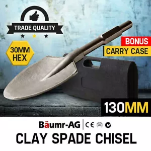 BAUMR-AG 130mm Jack Hammer Chisel Bit Shovel 30mm Hex Demolition Clay Point-Tip - Picture 1 of 7