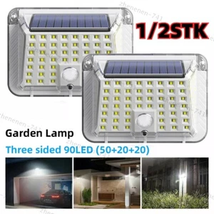 LED Solar Wand Lampe RIP Bewegungsmelder Außen Garten Sicherheit Nacht Licht - Bild 1 von 9