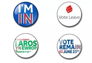 EU Referendum 25/38mm button badge / magnet VOTE LEAVE, REMAIN, Europe 23 June - Picture 1 of 7