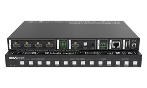 BZBGEAR 4x1 4K UHD HDMI switch/scaler/multiviewer senza soluzione di continuità con IP/RS-232 - Foto 1 di 10