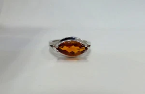 ANILLO CITRINO AMARILLO ORO BLANCO 14K CITRINO AMARILLO NATURAL 1,85CT - Imagen 1 de 6