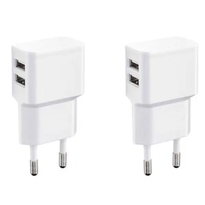 2X Chargeur USB Double 2,4A 90° Chargeur USB 2 Voies - Photo 1/8