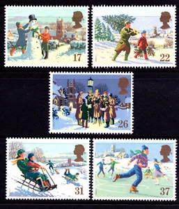 GB 1990 Christmas set SG 1526-1530 MNH mint *COMBINED POST - Picture 1 of 1