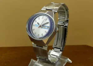 Rare POLJOT watch Stadium Nice two tone dial Soviet 1980`s - Picture 1 of 9