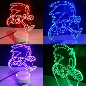SONIC RUNNING Lighted LED Sign Lamp Display with remote (show it off) - Picture 1 of 9