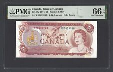 Canada 2 Dollars 1974 BC-47a Uncirculated Grade 66