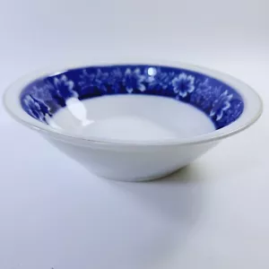 Porcelain Flow Blue Turin Bowl Johnson Brothers England Vintage - Picture 1 of 4