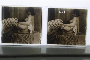 (C11) Plaque verre stereo positif nu féminin érotique erotic - Picture 1 of 3