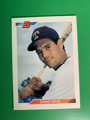 1992 Bowman Doug Davis RC #490 Texas Rangers - Image 1 of 2