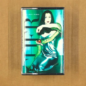 CHER Cassette Tape 90s Synth Pop IT'S A MANS WORLD - Picture 1 of 5