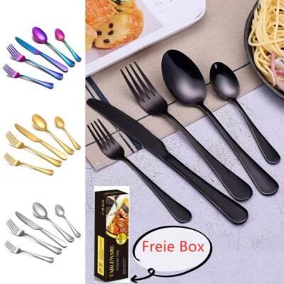 Besteckset bis 30teilig für 6Personen Besteck Tafelbesteck Essbesteck Edelstahl - Bild 1 von 4