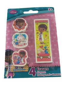 Disney's Doc McStuffins Paquete de 4 Borradores Gomas Bolso de Fiesta Rellenos - Imagen 1 de 1