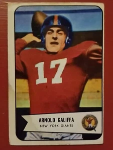 1954 Bowman Football - Arnie Galiffa #122 (RC) - Bild 1 von 2