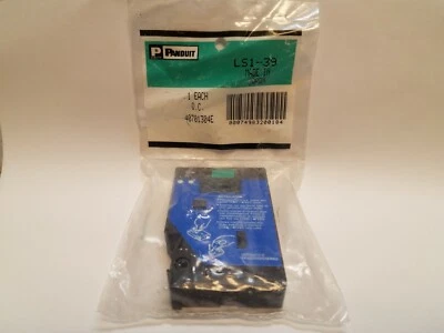 PANDUIT LS1 LABELS NEW IN BOX (LS1-39) BLACK ON GREEN 12mm 1/2" - Image 1 of 3