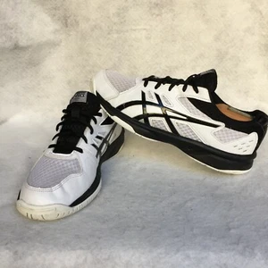 Asics Upcourt 3 GS Volleyball Shoes, Men's 7 (White & Black) - Picture 1 of 9