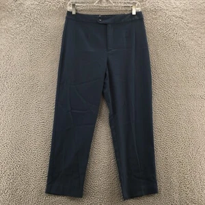 Worthington Slim Leg Capri Pants Women 6P (actual 29x24.5) Blue Cotton Blend NEW - Picture 1 of 19