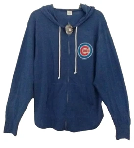 NWT Soft As A Grape Women's Chicago Cubs MLB Lightweight Full Zip Hoodie - 14/16 - Picture 1 of 10