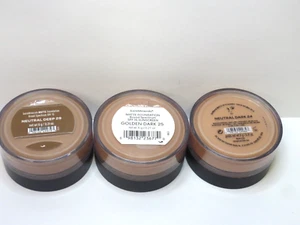 BAREMINERALS ASSOERTED POWDERS GOLDEN DARK 25, NEUTRAL DEEP 29 & NEUTRAL DARK 24 - Picture 1 of 2