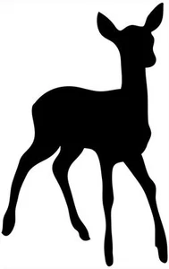 4.5" X 6" Deer Vinyl Decal Sticker for Car Bumper Truck Door Home Window Wall - Picture 1 of 2