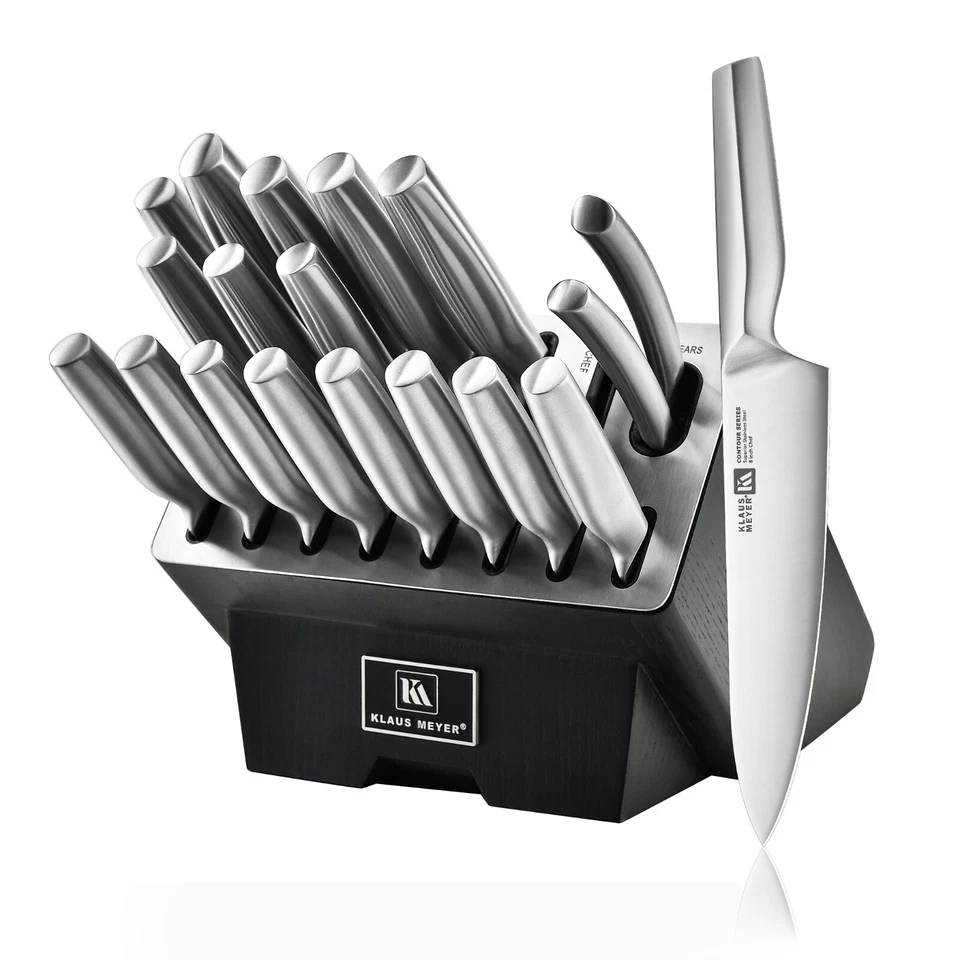 Klaus Meyer Contour Finest high carbon steel 19 Piece Knife Block Set - Image 1 of 4