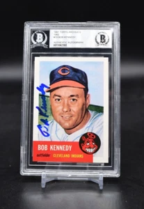 Bob Kennedy Signed Auto 1991 Topps Archives 1953 #33 BGS Beckett Authentic - Picture 1 of 2