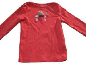 Gymboree Girl's T-Shirt Red Sequin A+ Brightest In Class Long Sleeve Size 4 - Picture 1 of 12